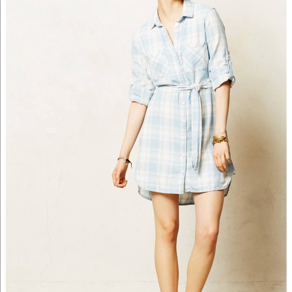 Anthropologie plaid shirt dress by cloth and stone